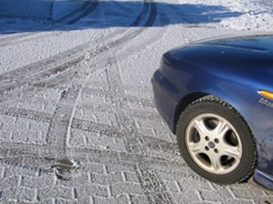 Conducir con placas de hielo