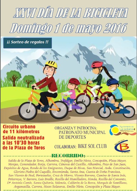 Cartel día de la bici