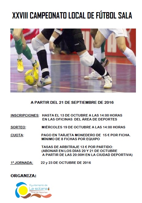 Cartel Fútbol Sala