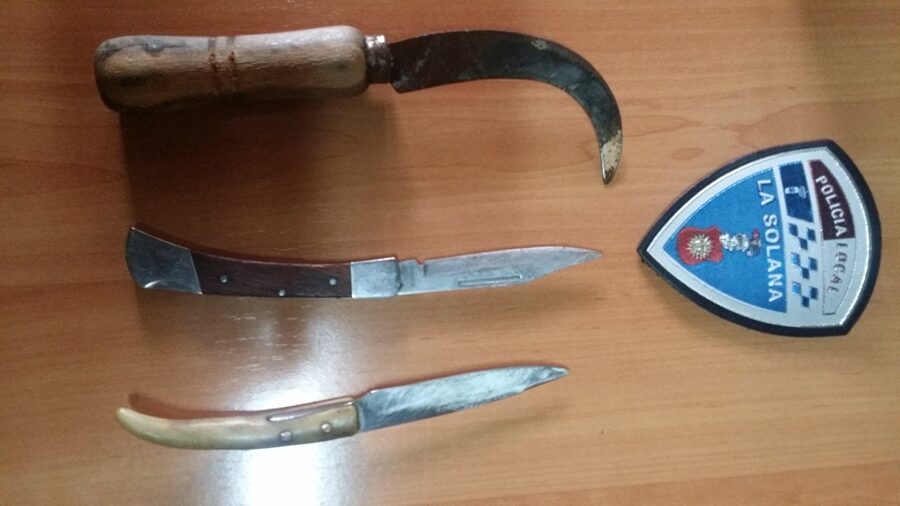 Armas blancas incautadas el día 21-02-17