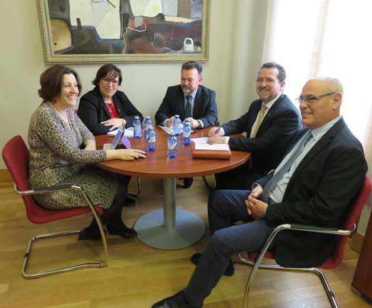 Reunión alcalde de La Solana
