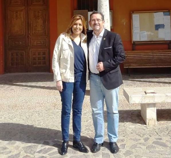 Luis Díaz Cacho con Susana Díaz