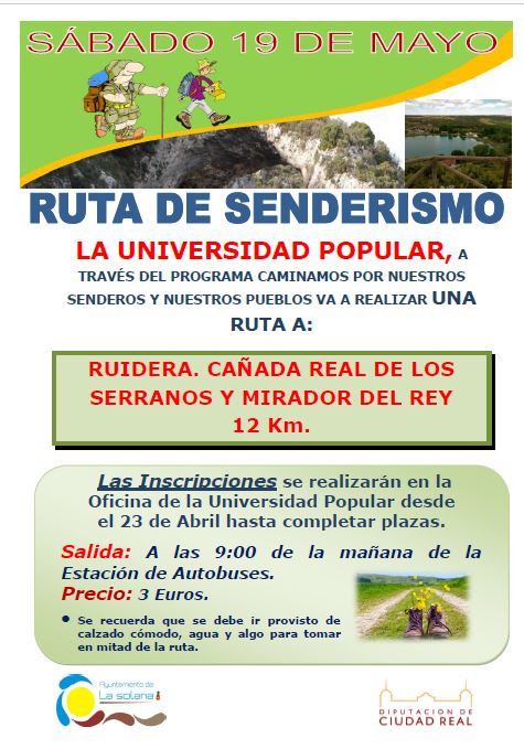 RUTA SENDERISMO