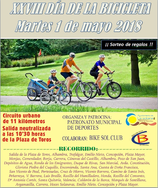cartel día de la bici