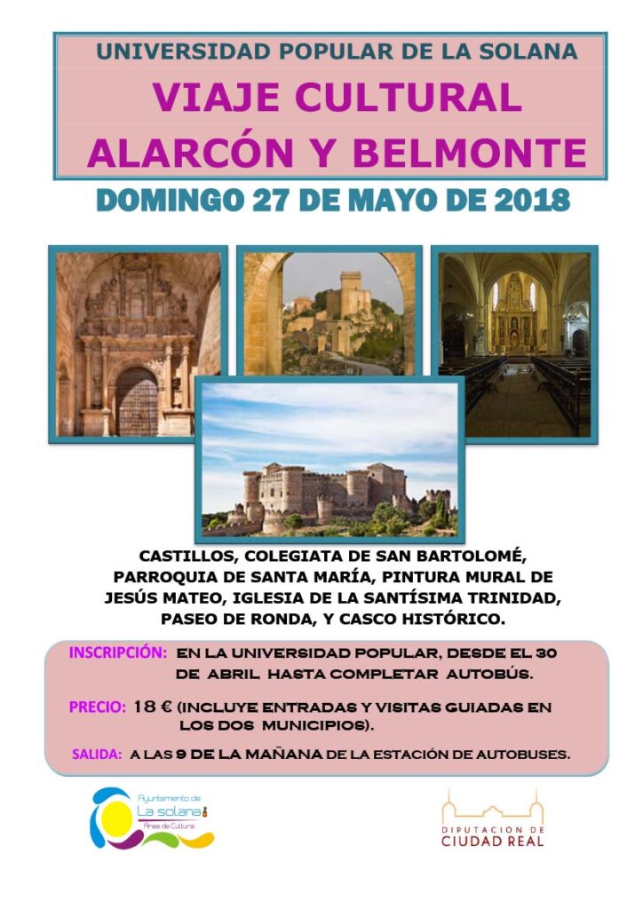 Viaje Cultural alarcón y Belmonte 2018