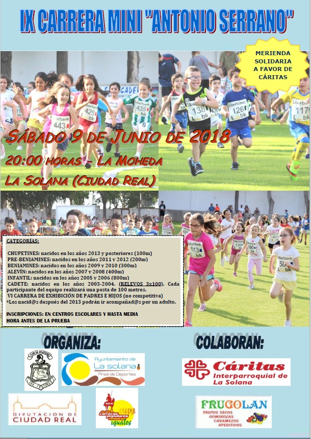 cartel carrera mini 2018