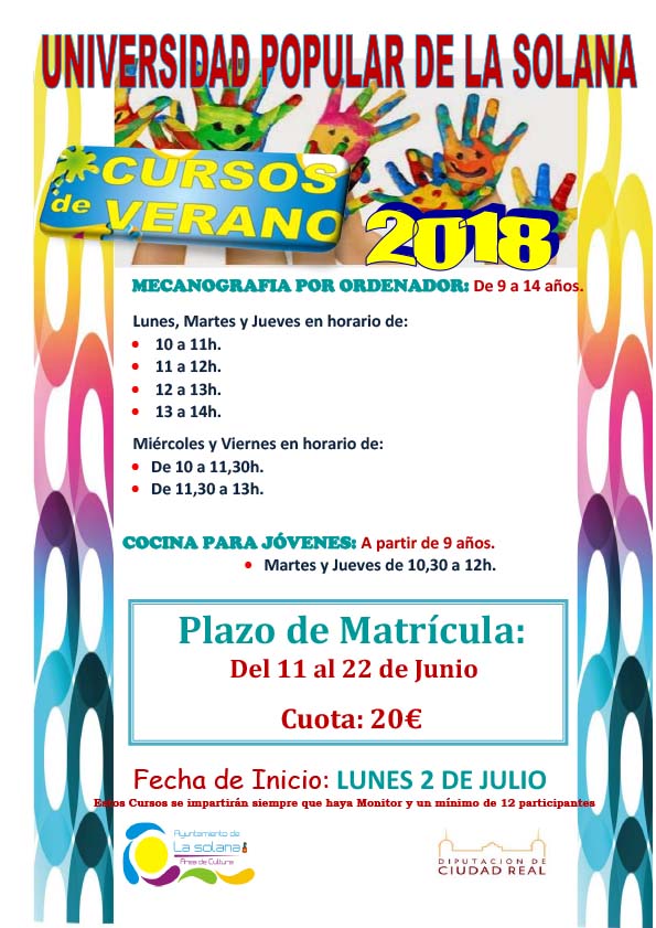 CURSOS DE VERANO 2018