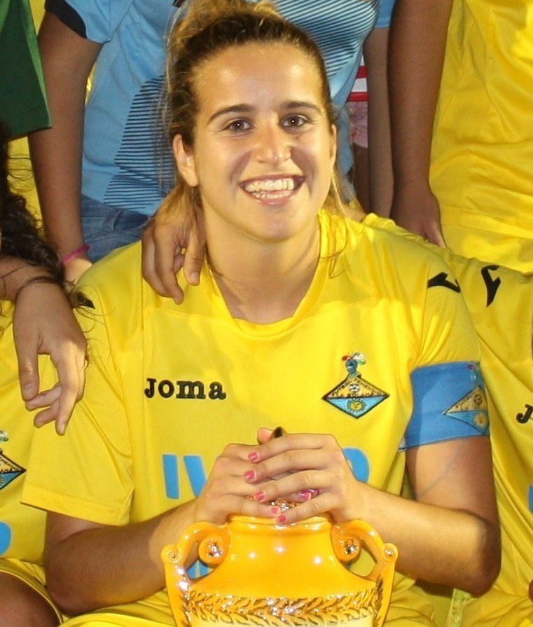Marisa en su época de capitana del FF La Solana