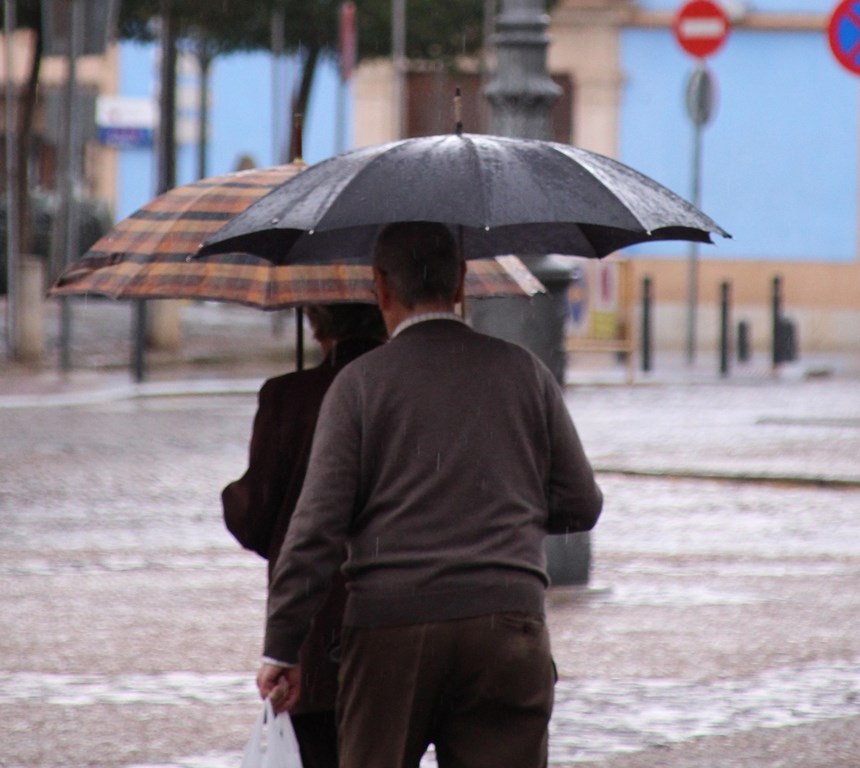 Un día de lluvia en La Solana