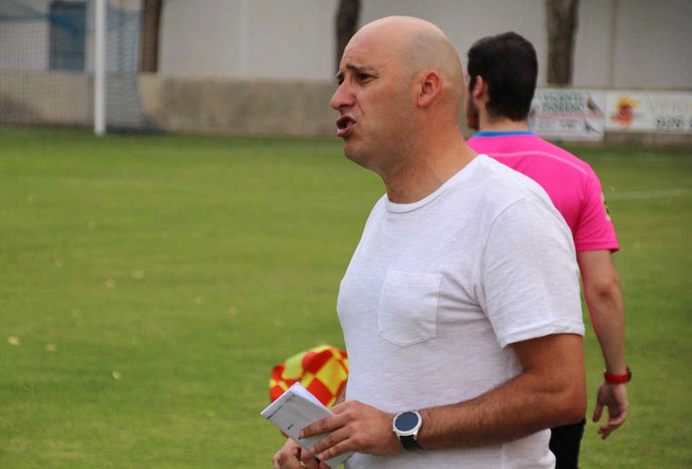 Vicente Becerra en un partido de esta pretemporada