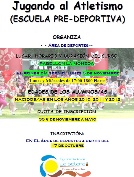 Cartel Baby-Atletismo