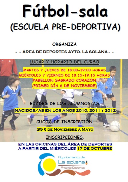 Cartel Baby-Fútbol Sala 2018-19