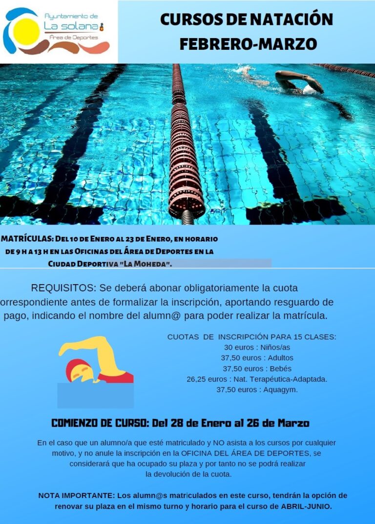 Cartel cursos enero-marzo