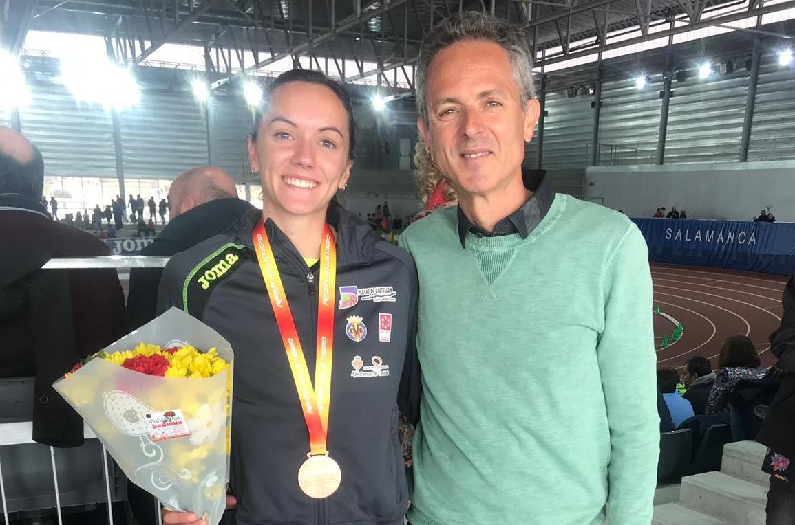 Hermi Parra con Serrano bronce sub-23