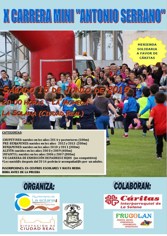 Cartel carrera mini 2019