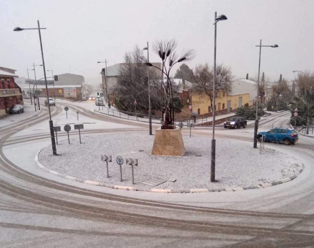 Nieve rotonda hoces y espigas