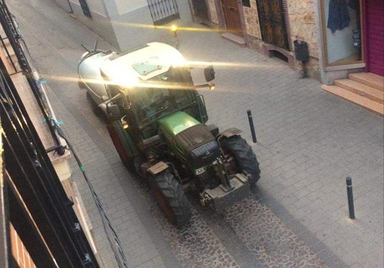Desinfección de calles
