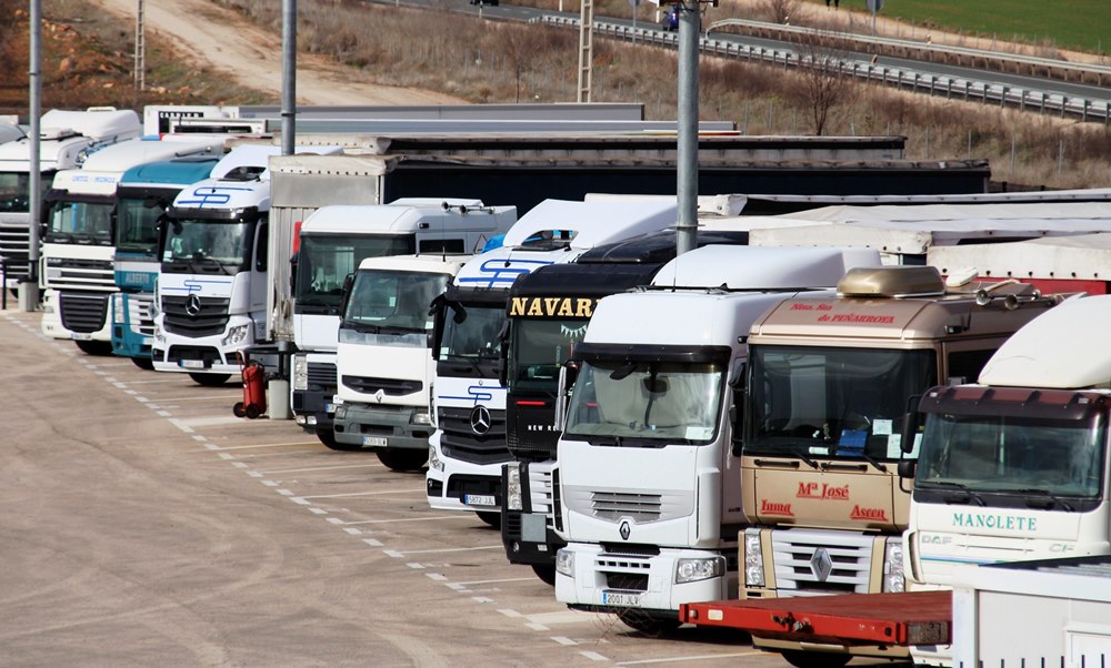 Transportistas aparcamientos camiones de La Solana