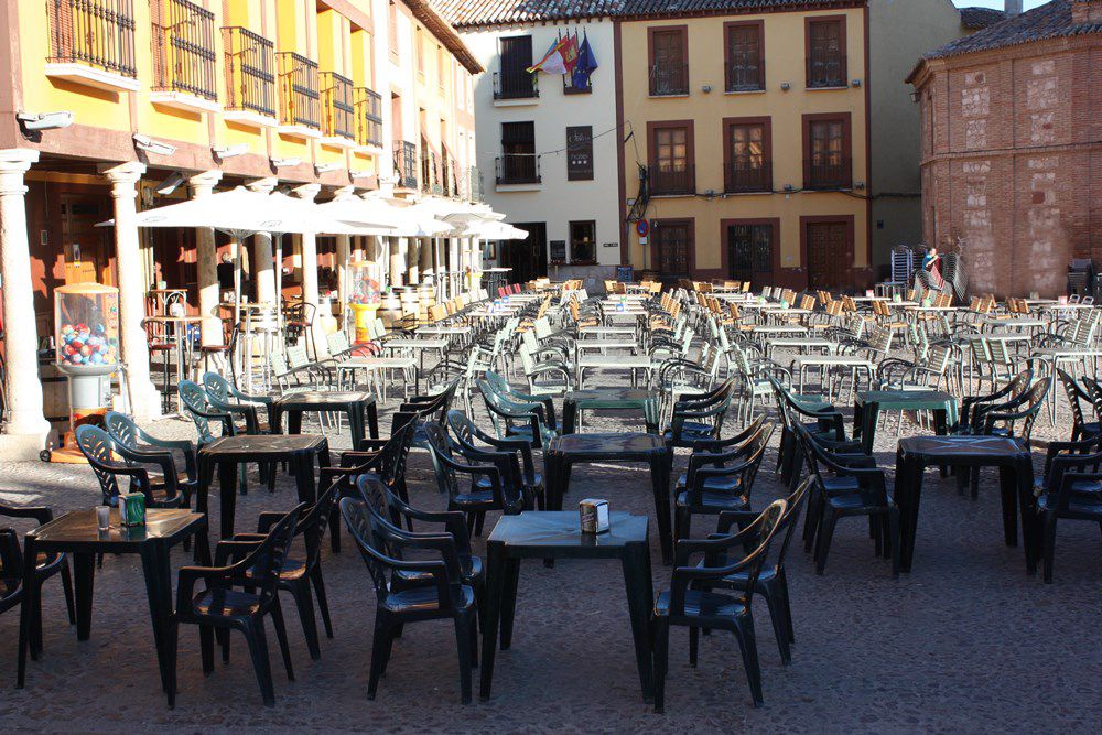 Terrazas plaza mayor de La Solana