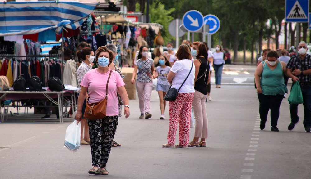 Mercadillo en la nueva ubicación