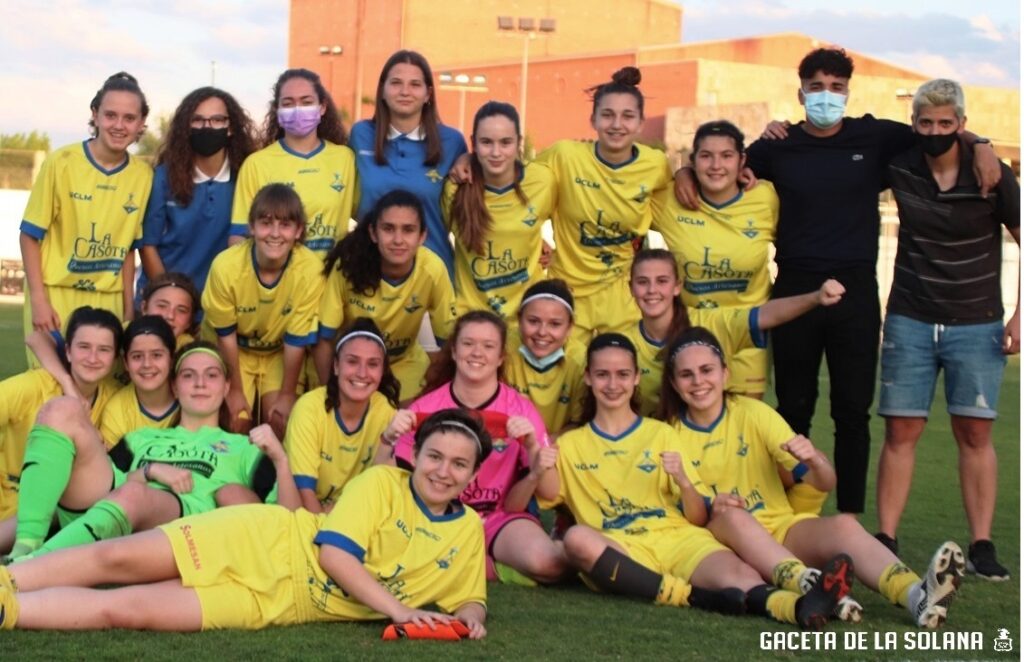 FF La Solana B tras el partido ante el Conquense