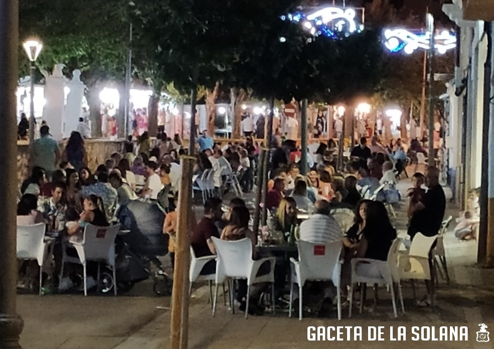 Terrazas llenas durante esta feria