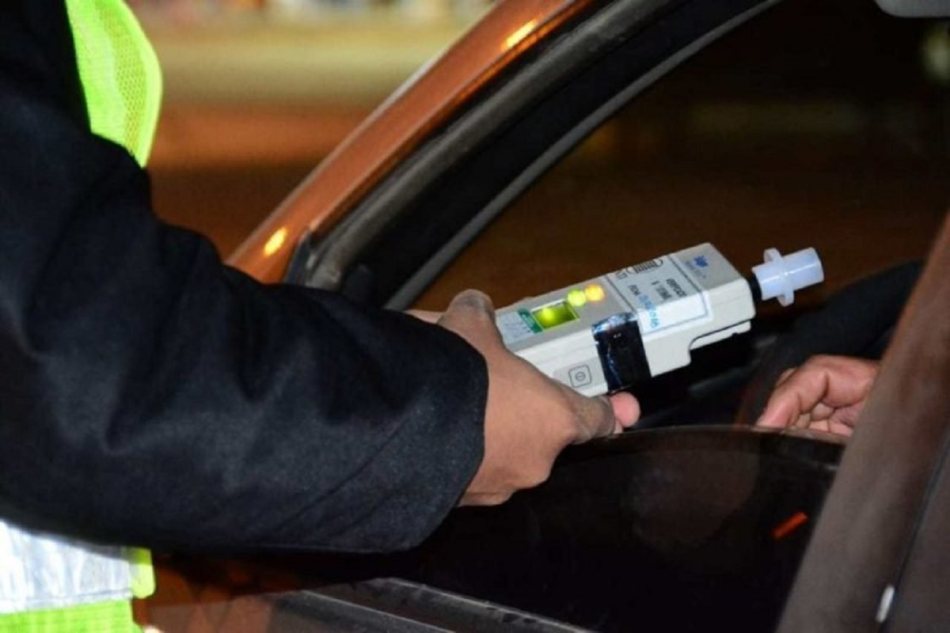 Control de alcohol a un conductor