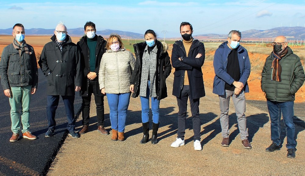 Visita obras carretera Solana Infantes