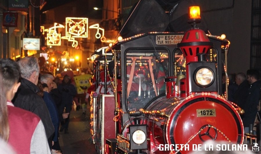 Trenillo encabezando la Cabalgata de Reyes