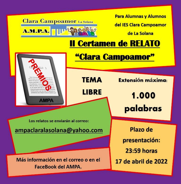 Cartel Concurso Relatos 2022