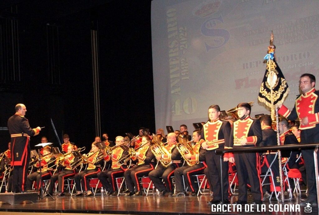 La banda de San Sebastián en plena actuación