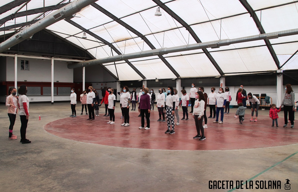 Momento durante la concentración de pilates