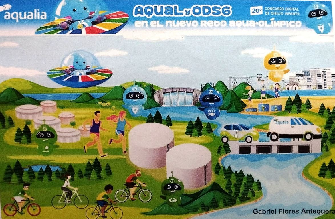 foto aqualia niño ganador -Aquqlia dibujo ganador