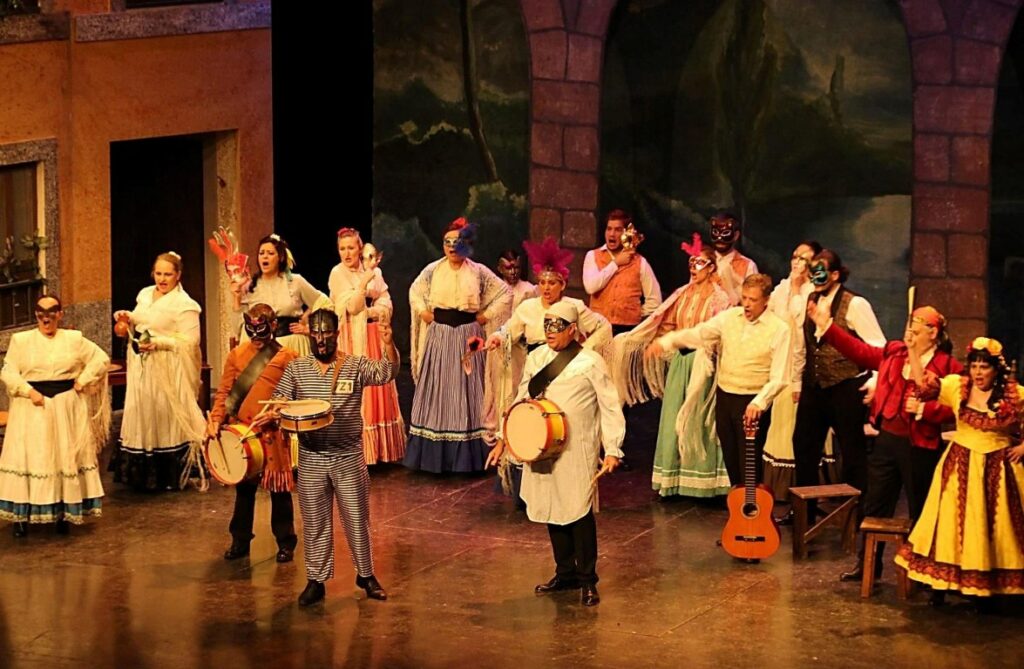 Escena de Doña Francisquita el sábado 28 de octubre