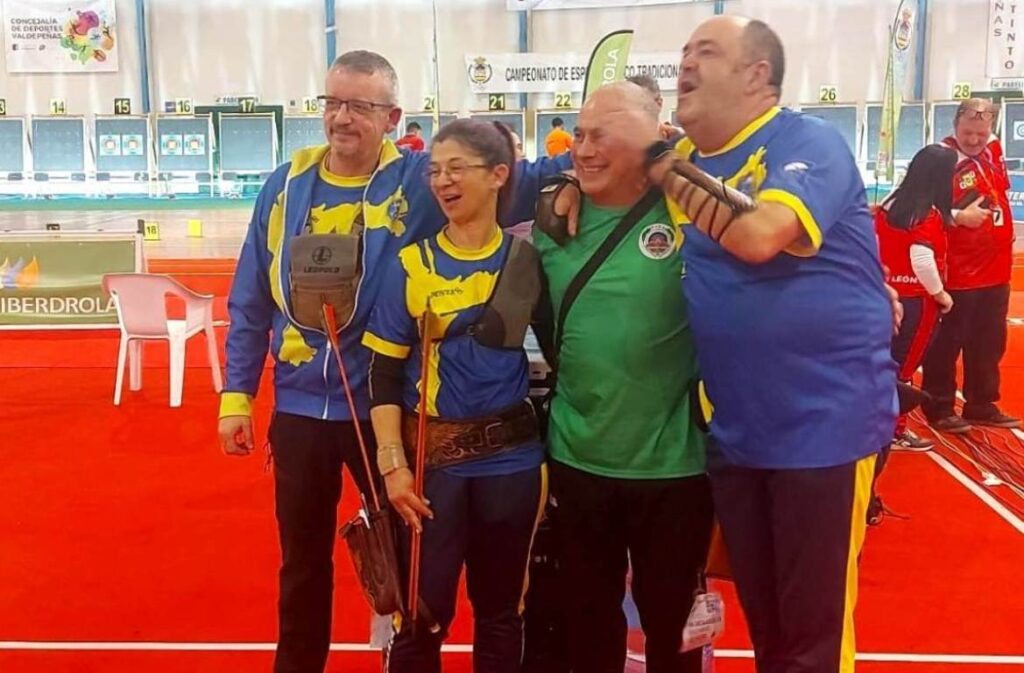 -Ana María tras conseguir el oro por parejas