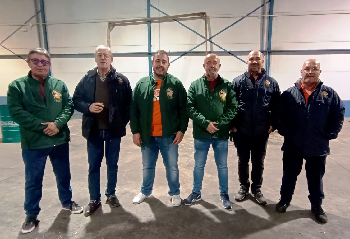 -Directivos de San Cristóbal durante la comida