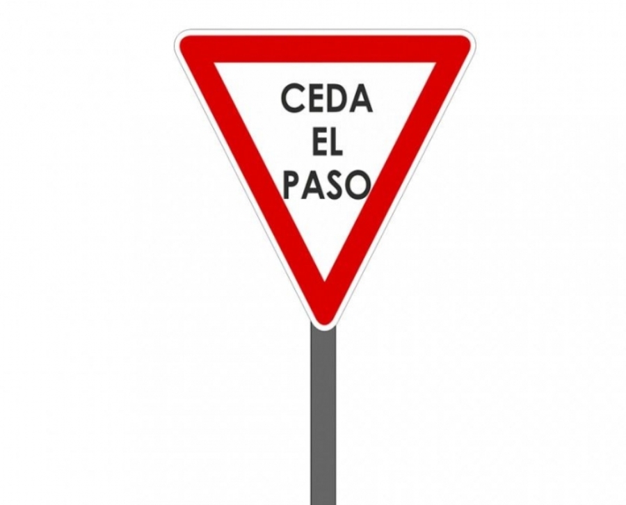- ceda el paso