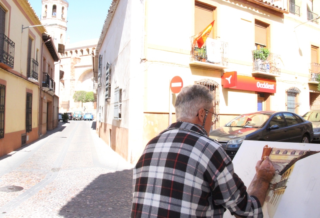 -El ganador pintando su cuadro