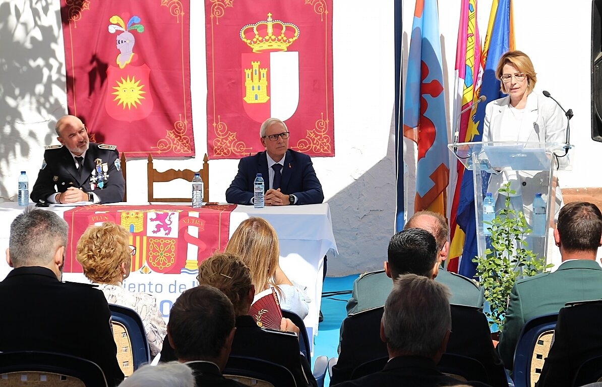 -La alcaldesa durante su discurso