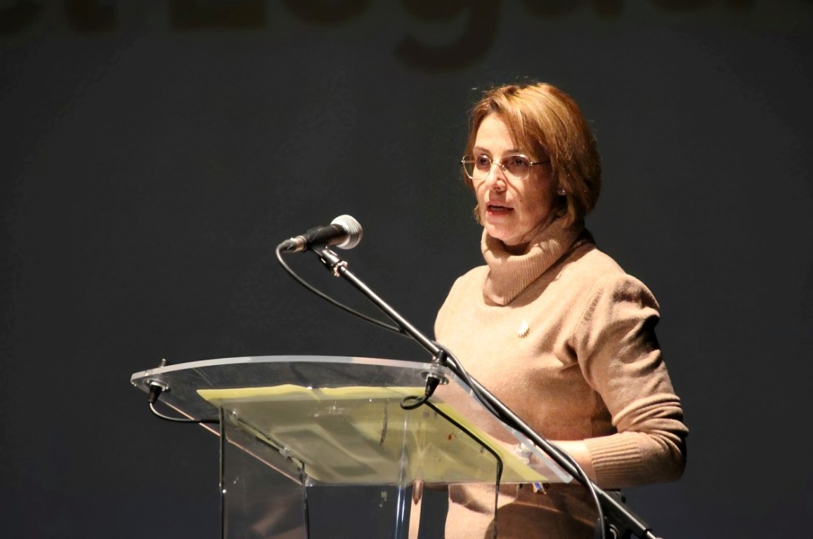 -Luisa Márquez durante la presentación del reglamento como presidenta de la Fundación Benéfica Legado Bustillo
