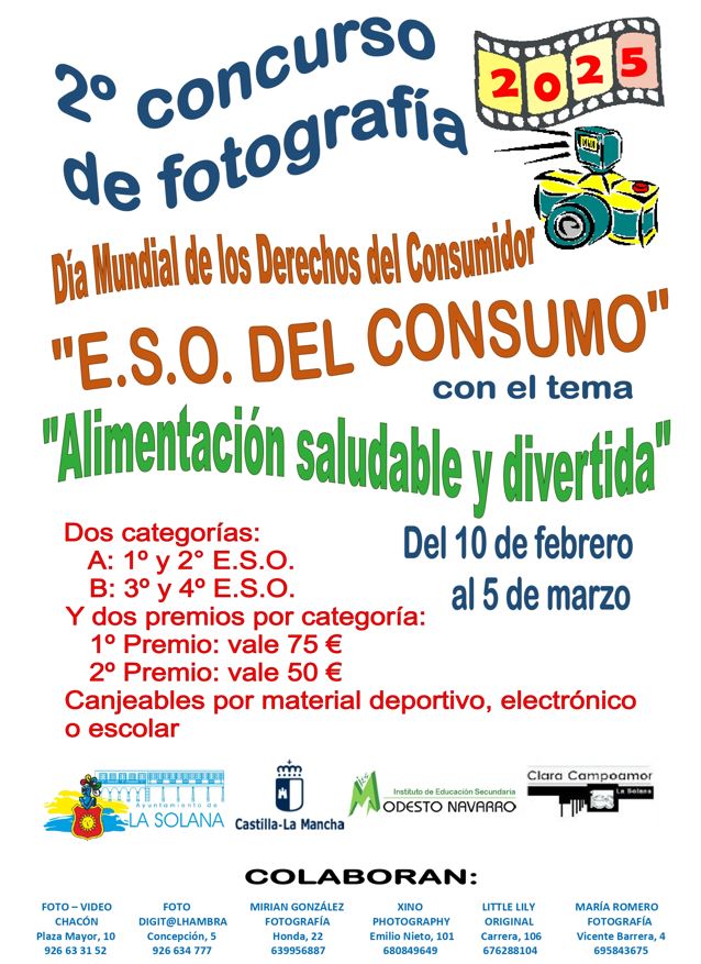 Cartel Concurso fotos ESO del Consumo 2025