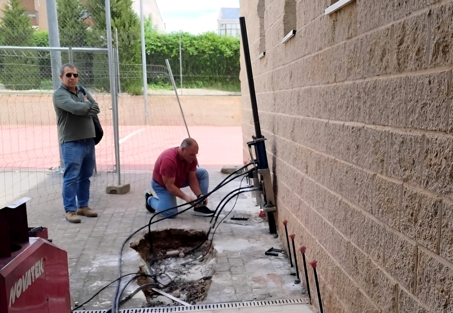 - Micropilotes en el pabellón La Moheda