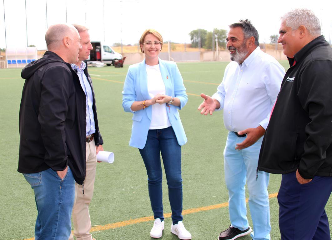 -La alcaldesa asistió a la recepción de la obra junto a los técnicos municipales y la empresa constructora