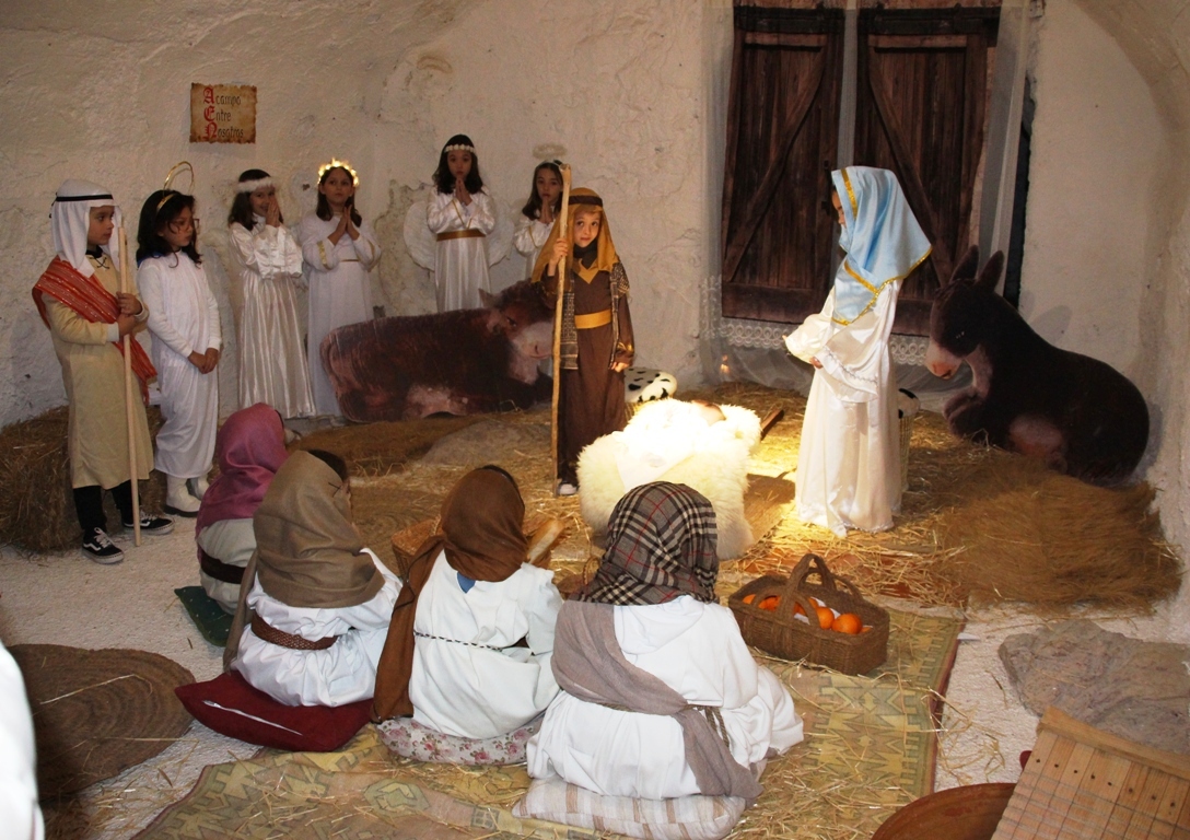 -Belén viviente pesebre